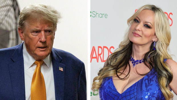 Stormy Daniels clashes with Trump’s lawyer over her account of sex with former president