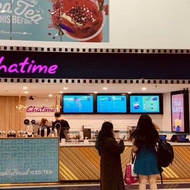 Chatime branch within Events cinemas on George Street, Sydney.