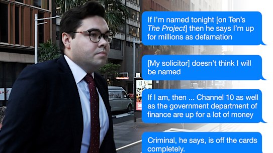 Bruce Lehrmann’s text messages to girlfriend revealed at defamation hearing.