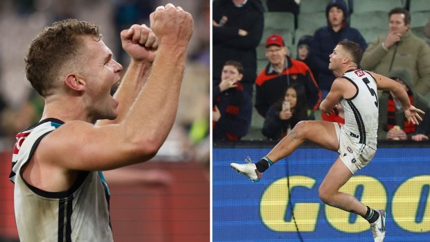 As it happened AFL 2023 round 16: Stunning Dan Houston after-the-siren goal delivers Port Adelaide win over Bombers; Collingwood crush Suns as Elliott stars