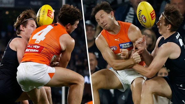 GWS star’s words seal his fate at the tribunal; Hogan cleared after strike deemed ‘negligible’