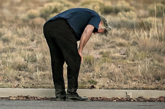 Baldwin was distraught in the parking lot of the Santa Fe County Sheriff’s Office. 