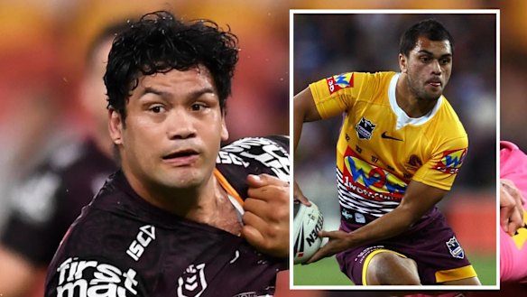 Issac Luke plots a shock comeback to the NRL with the help of his former Broncos teammate and now coach Karmichael Hunt (inset).