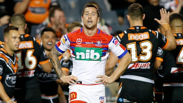 No excuses . . . Mitchell Pearce said the players had to accept the blame for the loss to the Tigers.