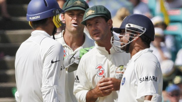 Years in the making: Ricky Ponting during the controversial Test series against India in 2008.