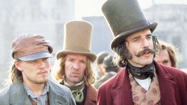 Leonardo DiCaprio and Daniel Day Lewis in 2002’s Gangs of New York.