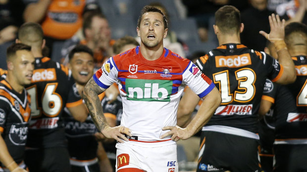 No excuses . . . Mitchell Pearce said the players had to accept the blame for the loss to the Tigers.