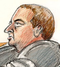 Court sketch of Bart Rizzo.