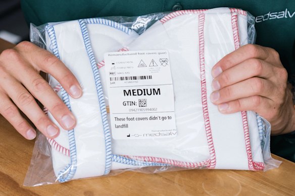 A remanufactured medical material, clearly labelled as such.
