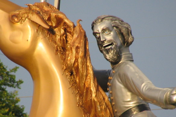 The Nathan Bedford Forrest statue in Nashville, Tennessee, has been taken down.