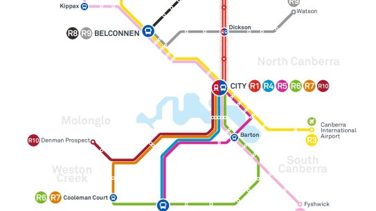 Most Canberrans live too far from tram or rapid bus stops
