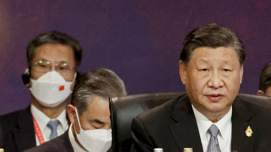Chinese President Xi Jinping attends a session during the G20 Leaders’ Summit.
