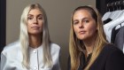 Sarah Harris Gould and Lauren Tapper, photographed at the Capella Hotel in Sydney.