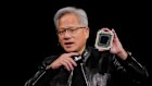 Nvidia CEO Jensen Huang speaks at a Nvidia conference focusing on artificial intelligence in San Jose.