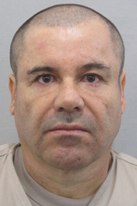 Joaquin "El Chapo" Guzman before he escaped from the Altiplano maximum security prison in Almoloya, west of Mexico City in 2015.