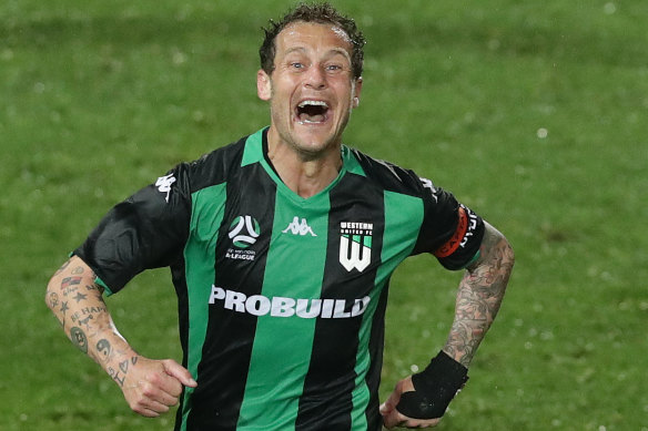 Western United's Alessandro Diamanti lit up Jubilee Stadium with a two-goal display on Friday night.