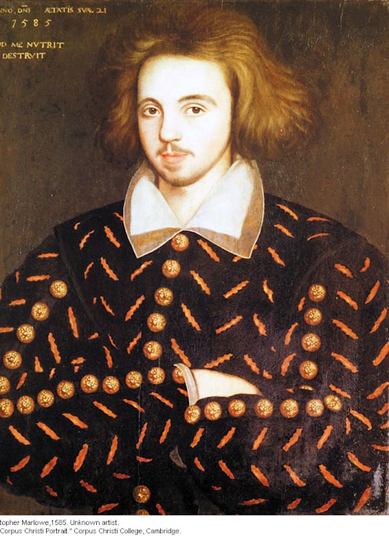 Christopher Marlowe, another candidate to be the author of Shakespeare’s plays.