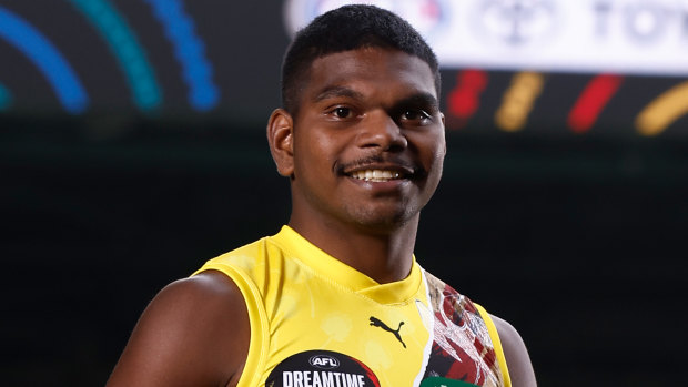 ‘We’ve just got to get him to take a breath’: How Rioli jnr can realise immense potential