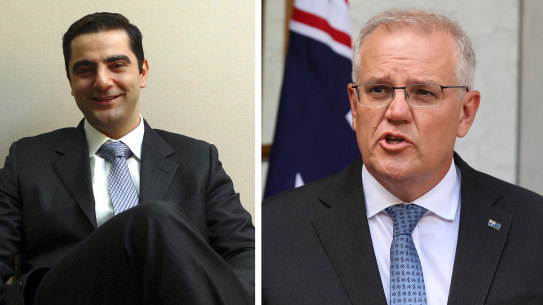 Michael Towke and Scott Morrison. Their history was an unexploded bomb for the Liberal Party.