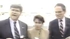 Nancy Pelosi and other US Congress members in Tiananmen Square, Beijing, 1991.