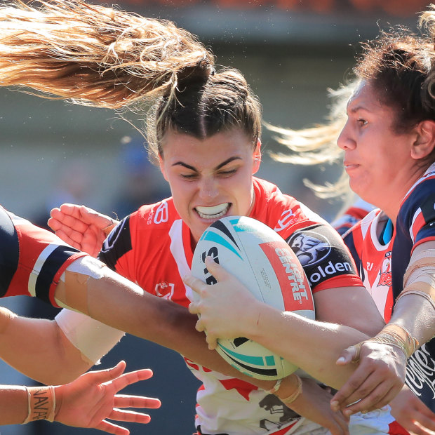 Dragons star Jesscia Sergis is one of the  best players in the NRLW.