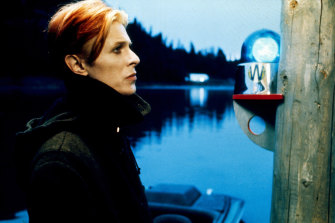 David Bowie as Thomas Jerome Newton in the 1976 film The Man Who Fell to Earth.