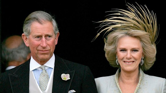 Camilla and Charles on their wedding day in 2005.