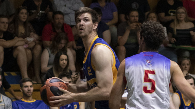 Darcy Malone playing for the Canberra Gunners in the NSW Waratah League.