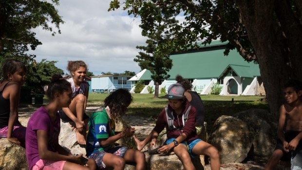 Indigenous children in Yarrabah, near Cairns. 