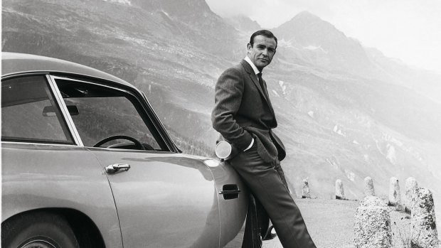 James Bond and that famed Aston Martin DB5.