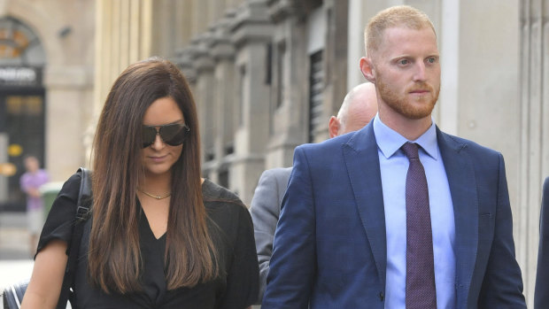 'Aggressor': Ben Stokes and wife Clare arrive at Bristol Crown Court