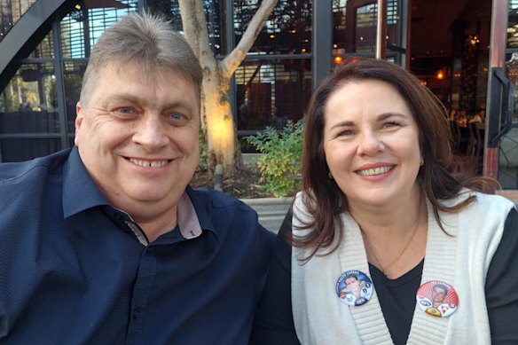 Jame and Tania Serong will have their allegiances split on Friday night.