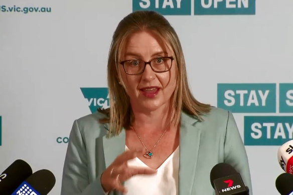 Acting Premier Jacinta Allan provides a health update.