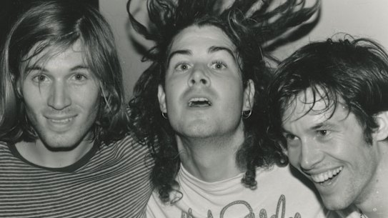 Evan Dando, Tom Morgan and Nic Dalton at the Annandale Hotel in 1991.