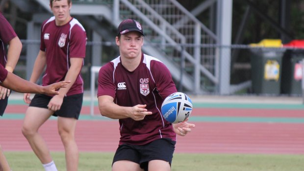 That photo ... again ... Luke Keary trains with the Emerging Maroons squad in another lifetime.