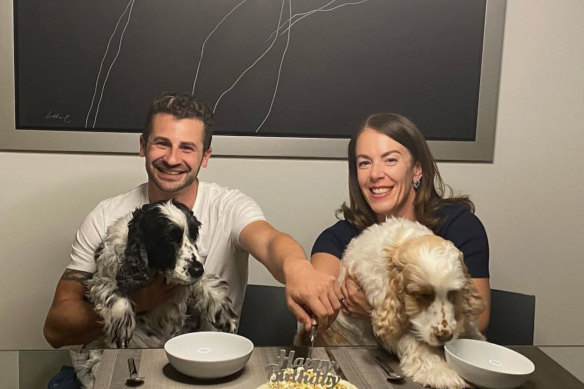 Melissa Caddick and her husband Anthony Koletti.