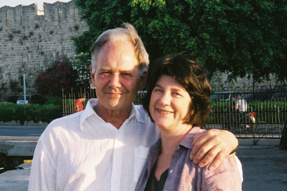 Alex and Stephanie on holiday in Rhodes, 2005.