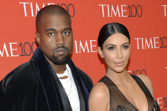 Kanye West and Kim Kardashian West, pictured in 2015. 