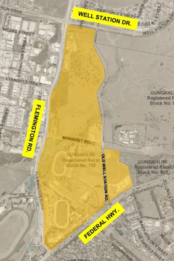 The area around EPIC under investigation for redevelopment.