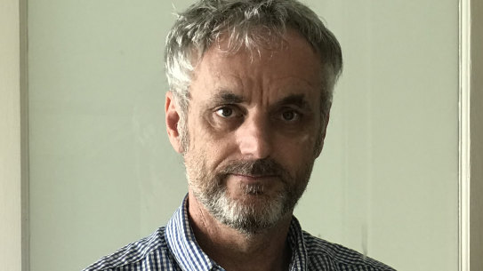 The author, Michael Woodhead, whose son is serving a four-year sentence for a first-time drug supply offence committed when he was 19.