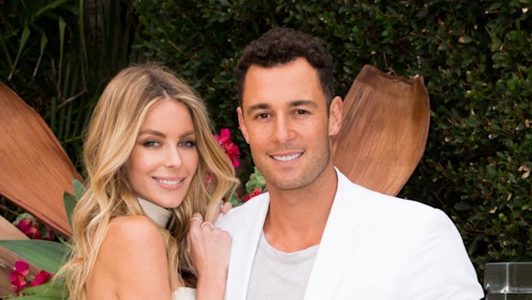 Former Miss Universe Jennifer Hawkins and her builder husband, Jake Wall, pictured in 2015.