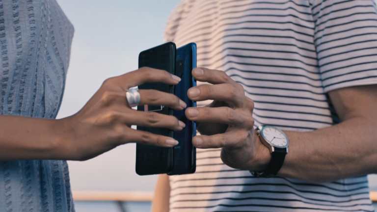 Just one of the phone's many strange features is the ability to act as a wireless charger for other devices.