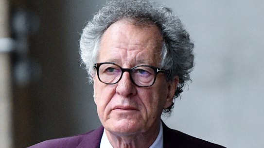 Geoffrey Rush denies 'intentionally groping' female co-star