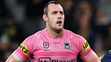 Isaah Yeo watches on during Penrith’s round 21 game.