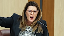 Greens Senator Sarah Hanson-Young grills representatives from TAB and Sportsbet.