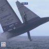 US boat takes flight and almost sinks in chaotic America's Cup preliminaries