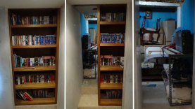 Photos of a home in Sylvania which has been forfeited to the Commonwealth. Drugs were found in a secret room behind a bookcase in a raid in 2017.