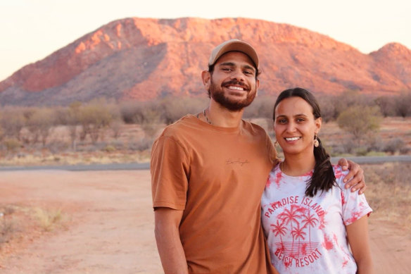 Cyril Rioli and his wife, Shannyn Ah Sam-Rioli.