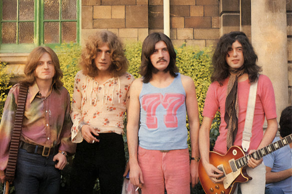 Led Zeppelin at Bath Festival, 1969.