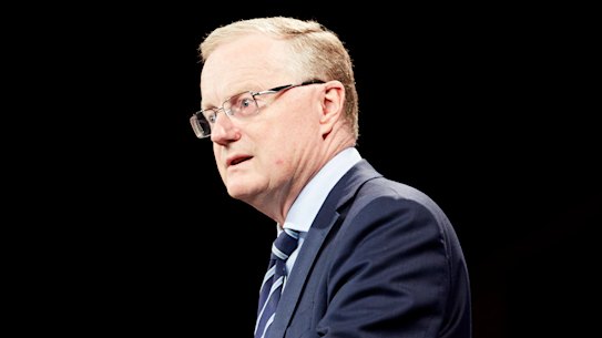RBA governor Philip Lowe at the National Press Club on Wednesday.